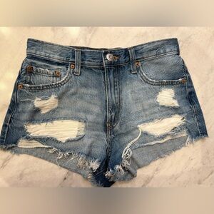 GUC Aeropostale Vintage High Rise Shorty Denim Shorts - Size 2